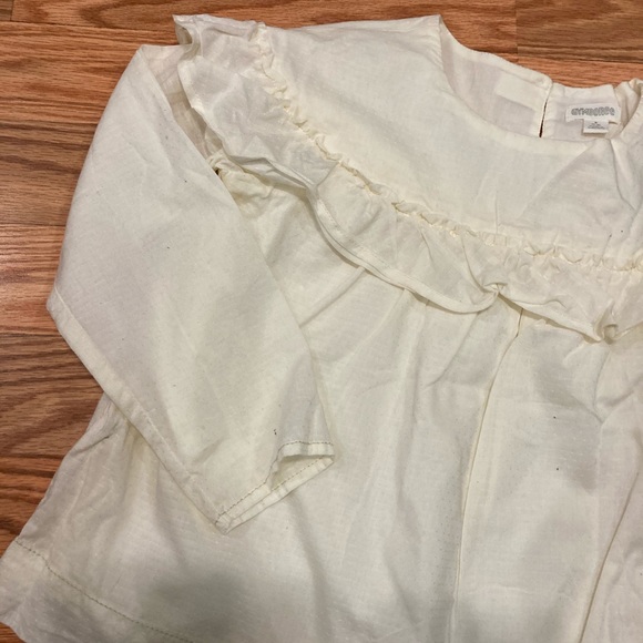 Gymboree EUC girl beige long sleeve shirt size 5/6 - Picture 3 of 6